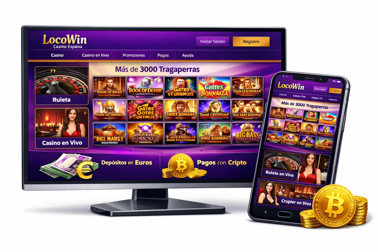 Locowin - Casino online en España con juegos y pagos en euros